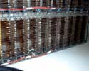 bus wiring, closeup view
